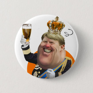 Bóton Redondo 5.08cm Koningsdag Willem Alexander button