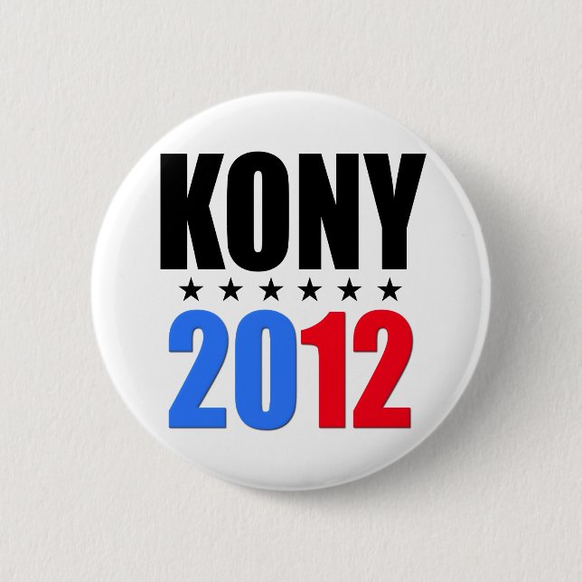 Bóton Redondo 5.08cm Kony 2012 (Frente)