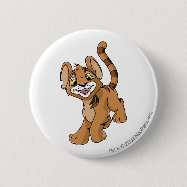 Bóton Redondo 5.08cm Kougra Brown (Frente)