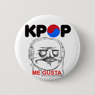 Bóton Redondo 5.08cm KPop Me gusta Meme , i like
