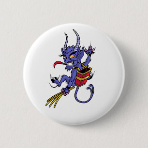Bóton Redondo 5.08cm Krampus está chegando no personagem de desenho ani