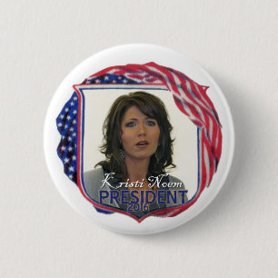 Bóton Redondo 5.08cm Kristi Noem para Presidente em 2016