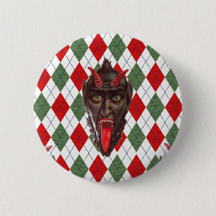 Bóton Redondo 5.08cm Kristmas de natal xadrez