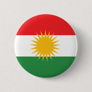 Bóton Redondo 5.08cm kurdish bandeira, bandeira curda, kurdische Flagge