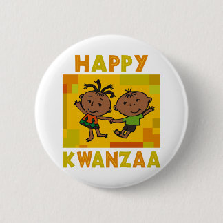 Bóton Redondo 5.08cm Kwanzaa feliz