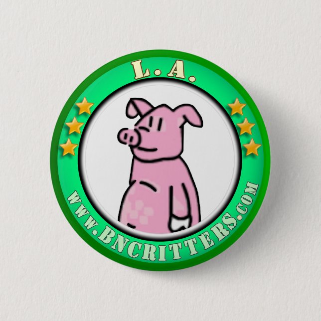 Bóton Redondo 5.08cm L.A. Botão (Frente)