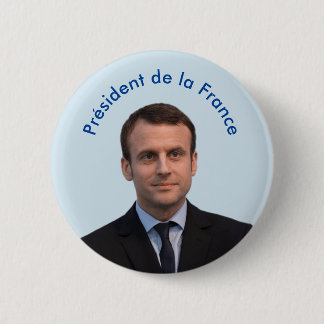 Bóton Redondo 5.08cm La France Emmanuel Macron de Président de
