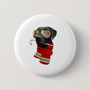 Bóton Redondo 5.08cm Labrador Camisa Pão-Presente de Natal Alojou Labor