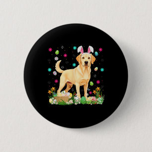 Bóton Redondo 5.08cm Labrador Retriever Dog Easter Ount Bunny Ear