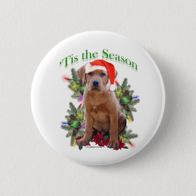 Bóton Redondo 5.08cm Labrador Retriever Puppy É o botão.. (Frente)