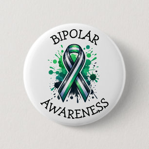 Bóton Redondo 5.08cm Laço de Conscientização do Bipolar