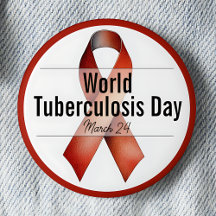 Laço de conscientização do Dia Mundial da Tubercul