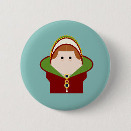 Bóton Redondo 5.08cm Lady Jane Cinza