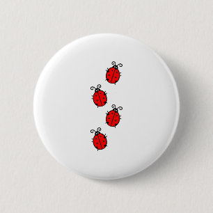 Bóton Redondo 5.08cm LadyBug Office Home Personalizar Destino