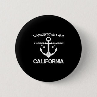 Bóton Redondo 5.08cm Lago Whiskeytown Califórnia pescaria engraçada aca