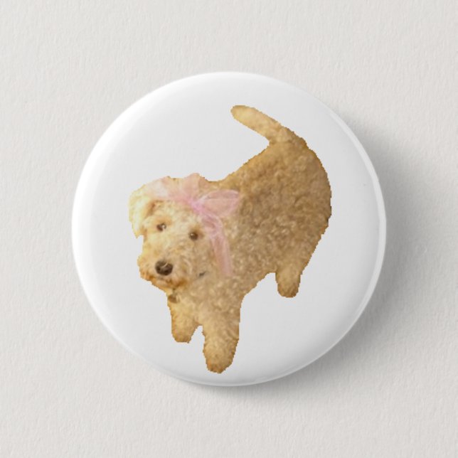 Bóton Redondo 5.08cm Lakeland Terrier (Frente)