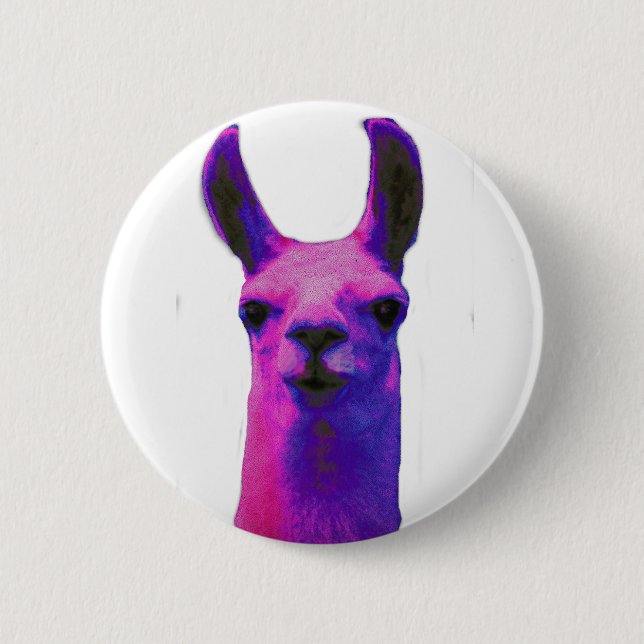 Bóton Redondo 5.08cm Lama gráfico cor-de-rosa (Frente)