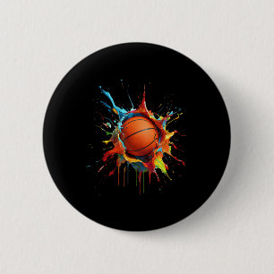 Bóton Redondo 5.08cm Lâmpada De Basquete Colorida Slam Dunk Basball Sp