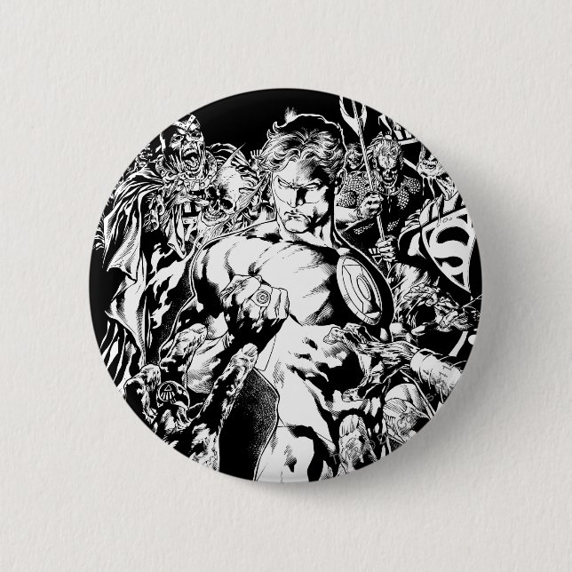 Bóton Redondo 5.08cm Lanterna verde cercada (Frente)