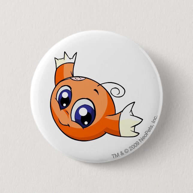 Bóton Redondo 5.08cm Laranja de Kiko (Frente)