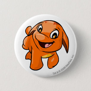 Bóton Redondo 5.08cm Laranja de Poogle