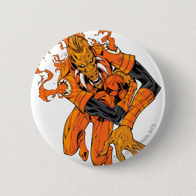 Bóton Redondo 5.08cm Larfleeze - Agent Orange 7 (Frente)