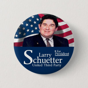 Bóton Redondo 5.08cm Larry Schuetter para o presidente 2012