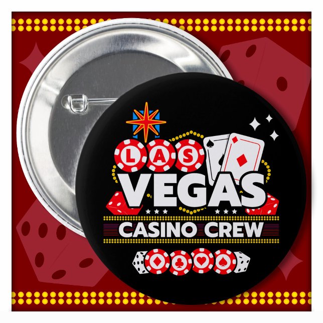 Bóton Redondo 5.08cm Las Vegas Vacation Casino Crew Las Vegas (Criador carregado)