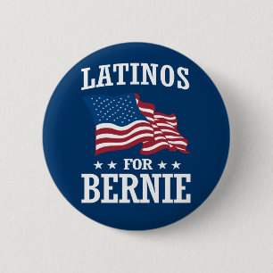 BÓTON REDONDO 5.08CM LATINOS PARA BERNIE SANDERS