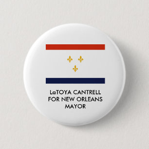 Bóton Redondo 5.08cm LaToya Cantrell, PARA New Orleans MAYOR BUTTON