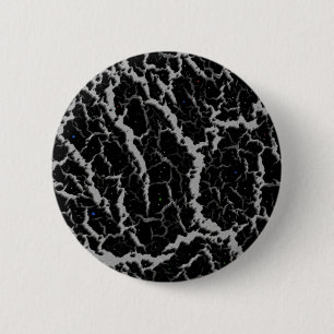 Bóton Redondo 5.08cm Lava de espaço rachada - Prata