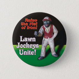 Bóton Redondo 5.08cm Lawn Jockeys Unite!
