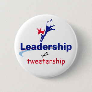 Bóton Redondo 5.08cm Leadership not Tweetership