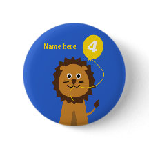 Leão do 4º aniversário adiciona nome azul