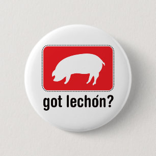 Bóton Redondo 5.08cm Lechon obtido - vermelho