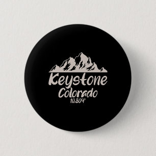 Bóton Redondo 5.08cm Legal elevação Keystone Colorado Tee Skiing Snowbo