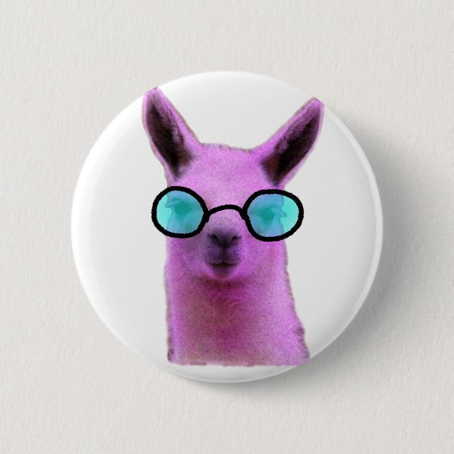 Bóton Redondo 5.08cm Legal Llama Rosa! (Frente)