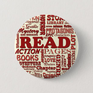 Bóton Redondo 5.08cm Leia tudo sobre ele vermelho!