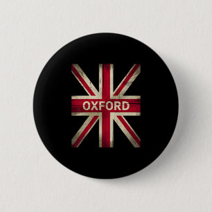 Bóton Redondo 5.08cm Lembrança de Oxford Inglaterra Grã-Bretanha Reino 