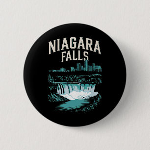 Bóton Redondo 5.08cm Lembranças de Niagara Falls Férias de Verão em Fam