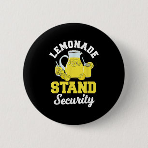 Bóton Redondo 5.08cm Lemonade Stand Security Lemon Juice Summer