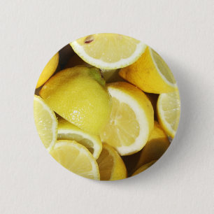 Bóton Redondo 5.08cm Lemons Amarelo