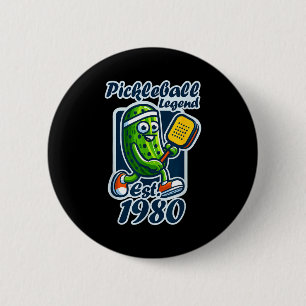 Bóton Redondo 5.08cm Lenda do pickleball estabelecida em 1980 retrô 46º