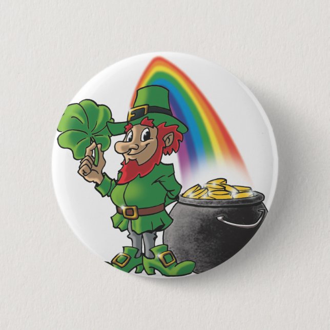 Bóton Redondo 5.08cm Leprechaun (Frente)