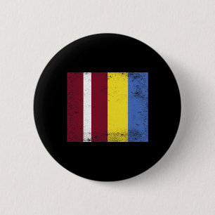 Bóton Redondo 5.08cm Letônia Design de Bandeira da Ucrânia Orgulho Letã
