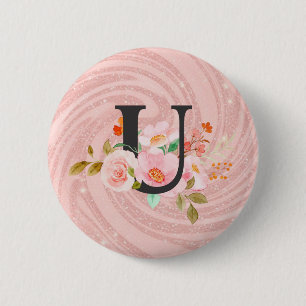 Bóton Redondo 5.08cm Letra U