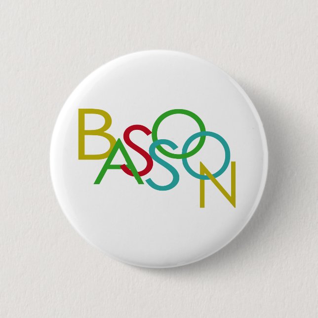 Bóton Redondo 5.08cm letras BASSOON (Frente)