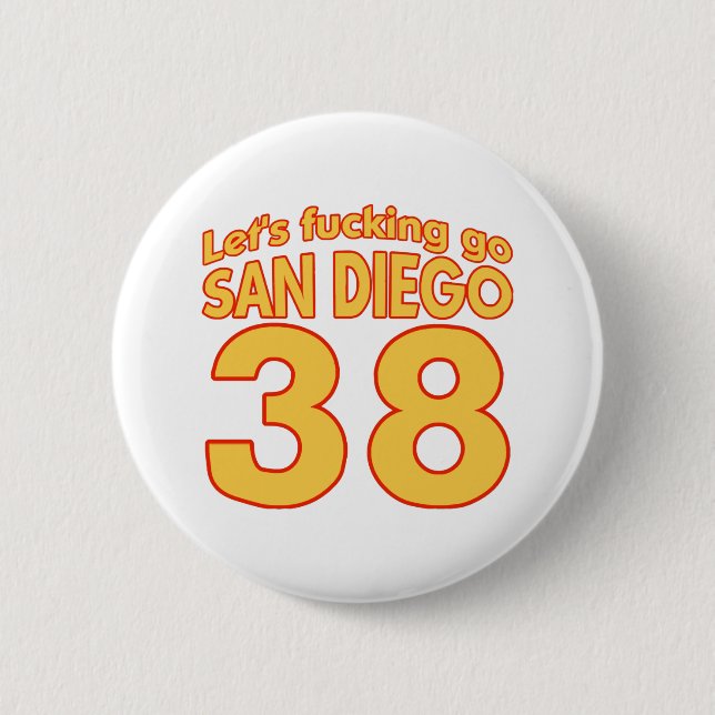 Bóton Redondo 5.08cm LFG San Diego  (Frente)
