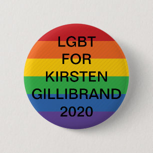 Bóton Redondo 5.08cm LGBT para o presidente 2020 botão de Kirsten