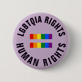 Bóton Redondo 5.08cm LGBTQIA endireita direitos humanos iguais